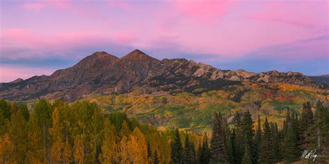 Ruby Peak Autumn Sunset Panorama 2018 Kebler Pass Colorado
