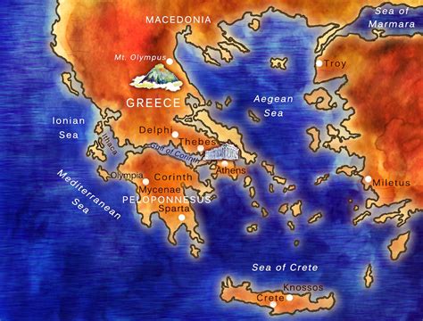 Ancient Greece Map Are You Teaching About Ancient Greece Or Etsy