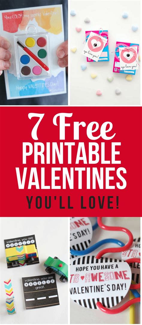 15 Free Printable Valentines Day Cards For Kids 2023 So Festive