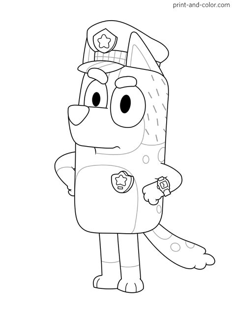 Bluey Coloring Pages Print And