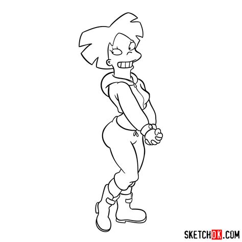 How To Draw Amy Kroker Wong From Futurama Sketchok Easy Drawing Guides