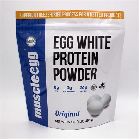 Muscle Egg Nutrition Label Egg White Protein Powder Muscleegg