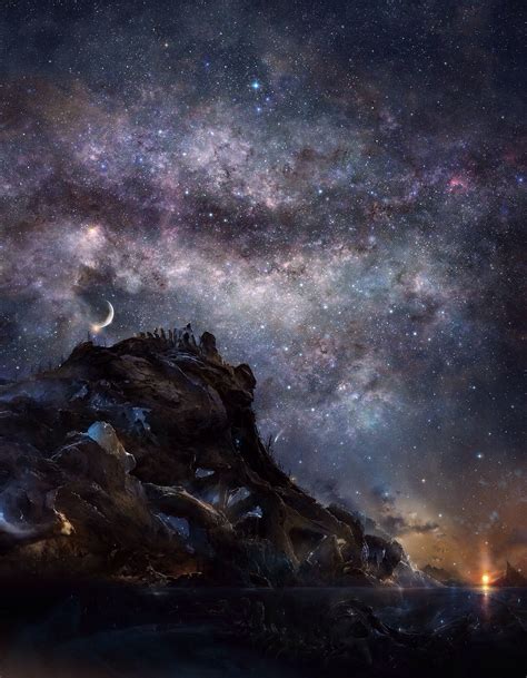 Wallpaper Sky Milky Way Nebula Atmosphere Spiral