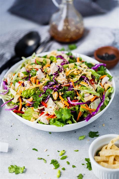 Wonton Chinese Chicken Salad Oh Sweet Basil