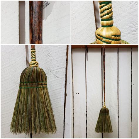 Kitchen Broom Hand Tied Out Of Hand Dyed Broomcorn On Etsy