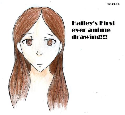 My Niece Haileys First Anime Drawing By Everstarcatcher On Deviantart