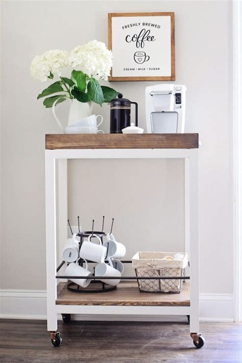 5 Ideas For Cool Coffee Bar Carts For Your Home Whatever Your Style