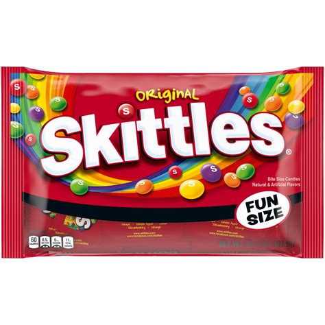 Skittles Original Fun Size Chewy Halloween Candy 1072 Oz