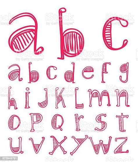 Sketch Alphabet Hand Drawn Stock Illustration Download Image Now Istock