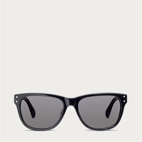 lyst bally wayfarer sunglasses in black