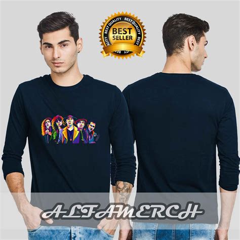 Kaos satuan lengan panjang warna putih. Top Desain Baju Kaos Lengan Panjang Keren | 1001desainer