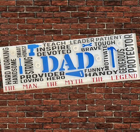 Fathers Day T Personalized Tile Dad T T For Him Etsy