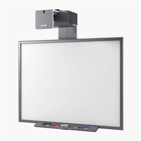 Smart Board 660 Interactive Whiteboard And Uf75 Projector 3d Model 39