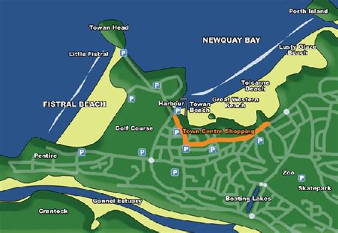 Newquay Cornwall Maps