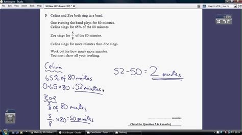 Download as pdf, txt or read online from scribd. 30) Edexcel GCSE Higher Tier Paper 2 - 6 November 2015 Q5 ...