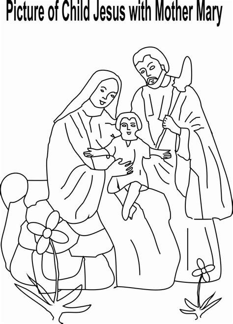 8 Pics Of Mary And Jesus Coloring Page - Jesus Mary And Joseph