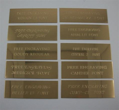 Custom 3 X 1 Brass Plate That Will Be Engraved To Your Custom Text