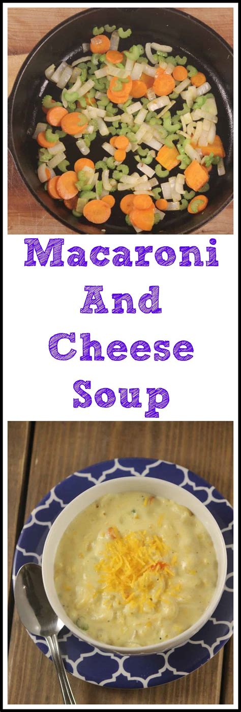 Mix soup with 1 can of milk. Macaroni and Cheese Soup - Teaspoon Of Goodness