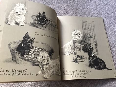 Gallant And Dopey Raphael Tuck Westies And Scottie Dog Book Marjorie
