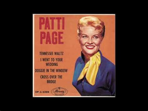 Patti Page Tennessee Waltz Youtube
