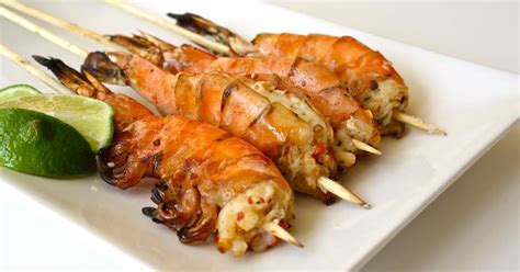 Grilled Jumbo Prawns Grilled Jumbo Shrimp Recipes Jumbo Prawn Recipe