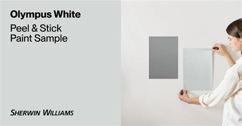 Olympus White Paint Sample By Sherwin Williams 6253 Peel And Stick