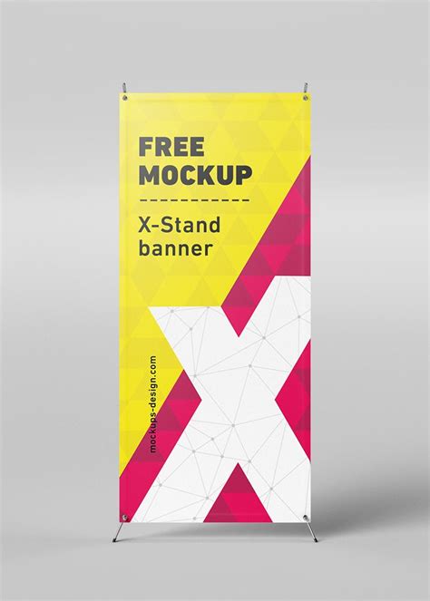Halaman Unduh Untuk Free X Stand Banners Mockup Mockups Design Mockup