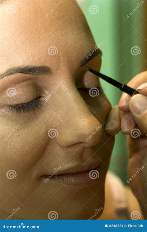 Applying Eyebrow Pencil Stock Photo Image Of Closeup 6248224