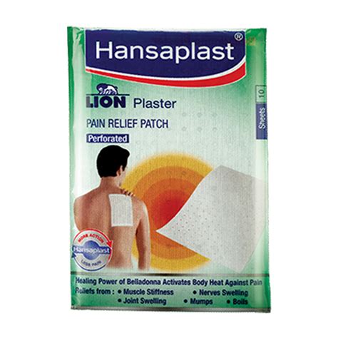 Buy Hansaplast Lion Plaster Pain Relief Patch Perforated 10s Online