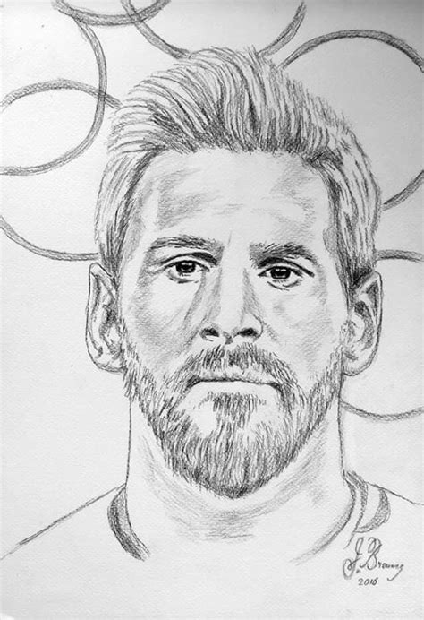 Messi Drawing Easy At Explore Collection Of Messi