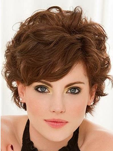 Short Curly Hairstyles With Bangs Popular Haircuts