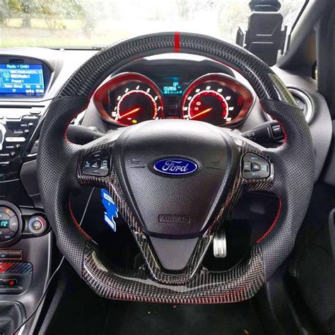 Ford Fiesta Carbon Fibre Custom Steering Wheel Mk7 Mk75 2009 To