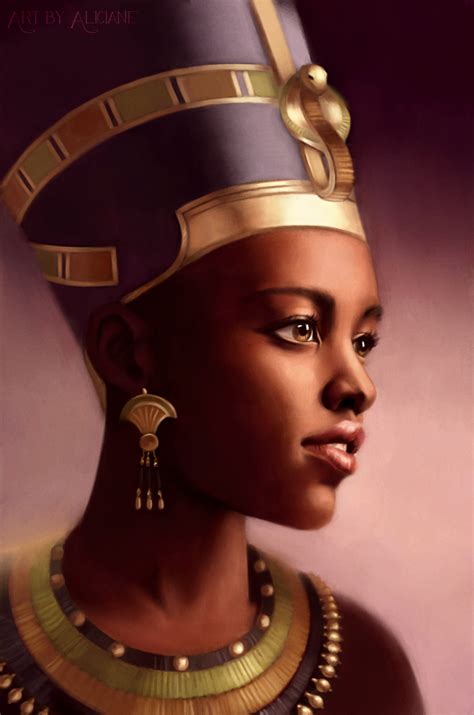 ♛divalocity♛ — Fyblackwomenart Nefertiti Queen Of Egypt By Black
