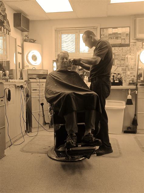 Barber at work. | Washington Barber Shop. (Washington, Michi… | john 