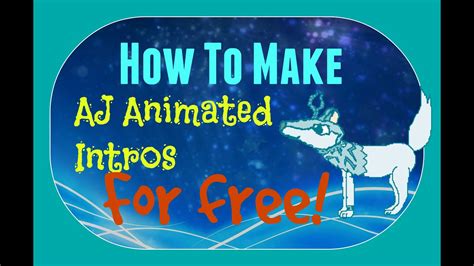 How To Make Animated Intros For Free Step By Step Tutorial Youtube