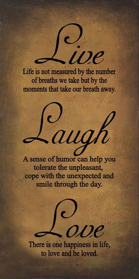 List of top 100 famous quotes and sayings about enjoy life and love to read and share with friends on your facebook, twitter, blogs. live laugh love quotes | Live Laugh Love Gold Primitive ...