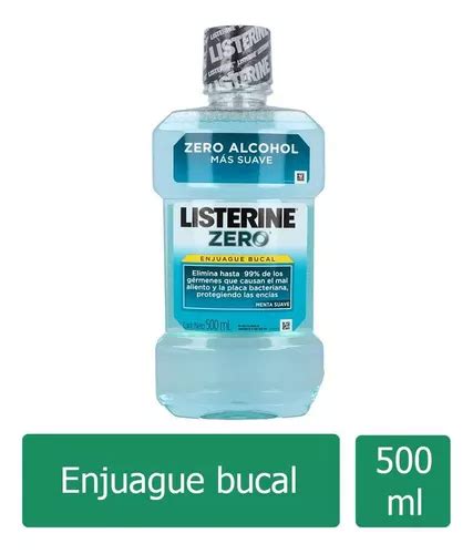 Enjuague Bucal Listerine Zero Menta Suave Frasco Con Ml Env O Gratis