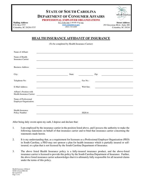Scdca Form Peo 08 Fill Out Sign Online And Download Fillable Pdf