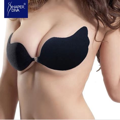 Sexy Deep V Strapless Backless Invisible Self Adhesive Bra Pad Push Up