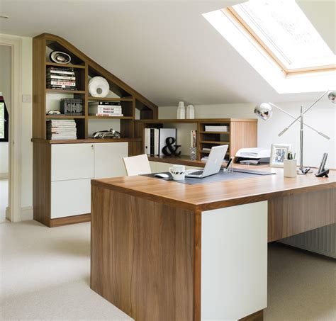 Spacious Loft Home Office Contemporary Home Office Manchester