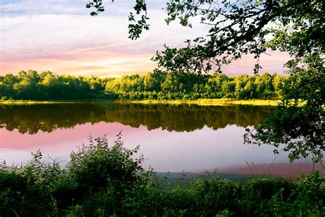 Pond in Sunrise landscape image - Free stock photo - Public Domain photo - CC0 Images