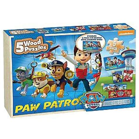 Paw Patrol Wood Puzzle 5 Pk Pa8593 Canadas Best Deals On Electronics