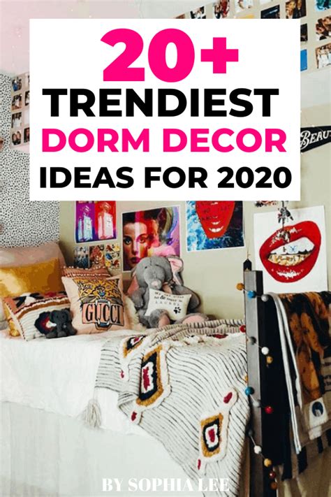 21 Dorm Decor Ideas That We Are Obsessing Over For 2020 By Sophia Lee Dorm Decorations