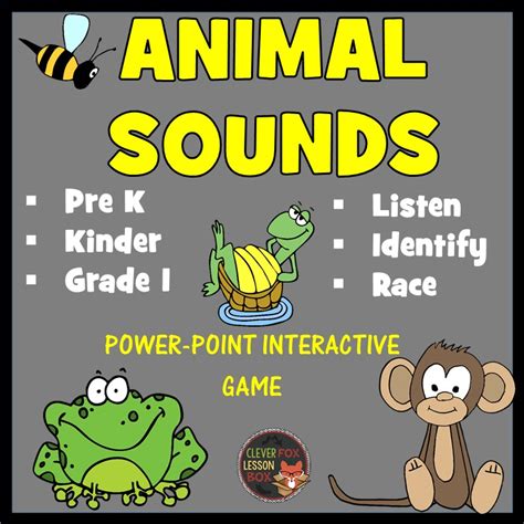 Animal Sounds Ppt Game Teaching Resources