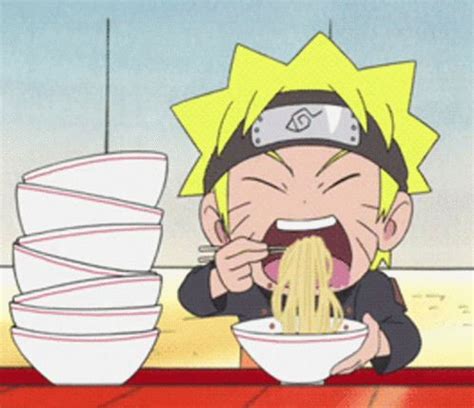Naruto Ramen GIF Naruto Ramen Eat Discover Share GIFs Anime Fight Anime Chibi Naruto Cute