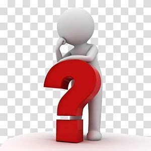 Red Question Mark Question Mark Thinking Man Transparent Background