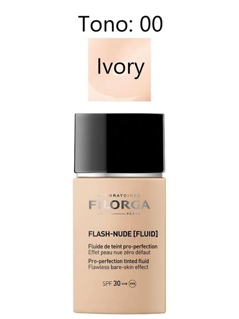 Maquillaje Fluido Filorga Flash Nude Fluid Tono Nude Ivory SPF