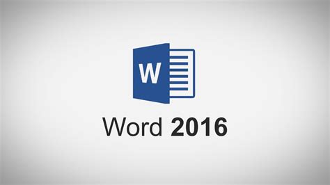 Introduction To Microsoft Word 2016 Youtube