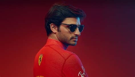 Two Pairs Of Ray Ban Limited Edition Ferrari Sunglasses Personalized By Leclerc And Sainz