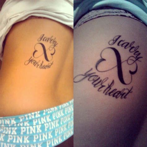 Tattoo I Carry Your Heart Heart Tattoo Sister Tattoos Tattoos